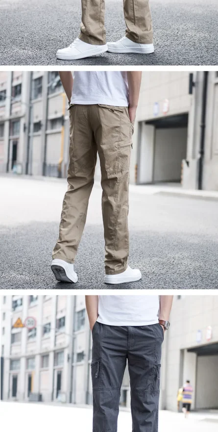 MEN'S CARGO TROUSERS STRAIGHT [PACK OF 2] - Image 3
