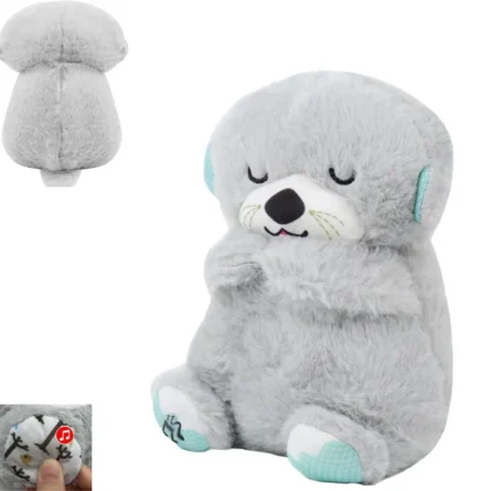 Pink Polyster Breathing Teddy