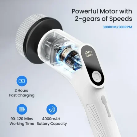 Pearl 9 In 1 Cordless Electric Spin Scrubber - Image 3