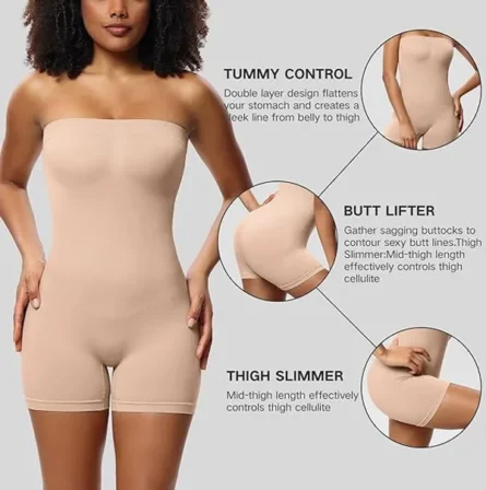 Nylon & Spandex Full Suit Shapewear - Image 4