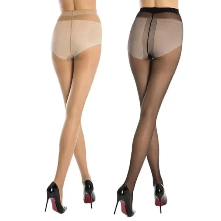 Black Premium Nylon Stocking Tights - Image 3