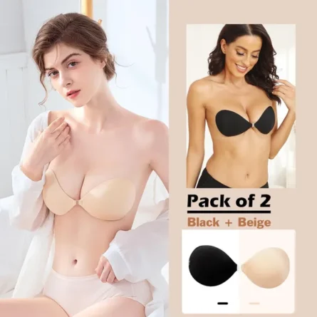 Skin & Black Synthetic Bra Pad - Image 3