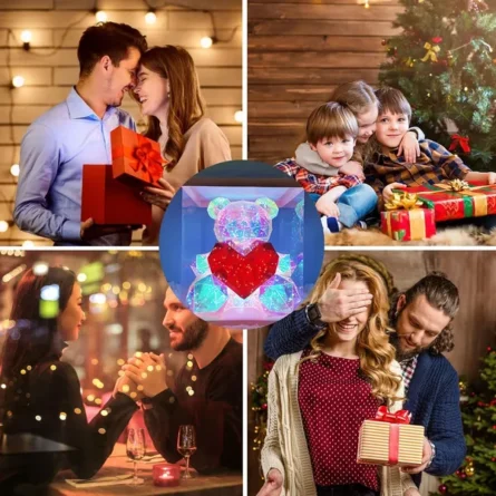 Transparent Glowing Teddy Bear Night Light - Image 2